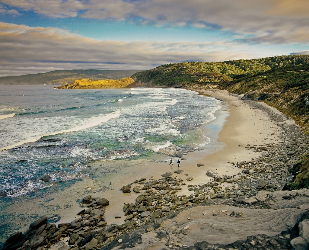 South Cape Bay Walk begins at Cockle Creek Recherche Bay