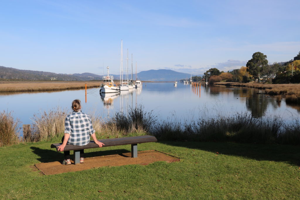 Huon River at Franklin, Southern Tasmania