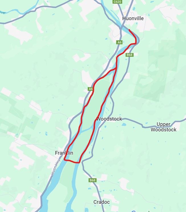 Paddling Huonville to Franklin via the canal